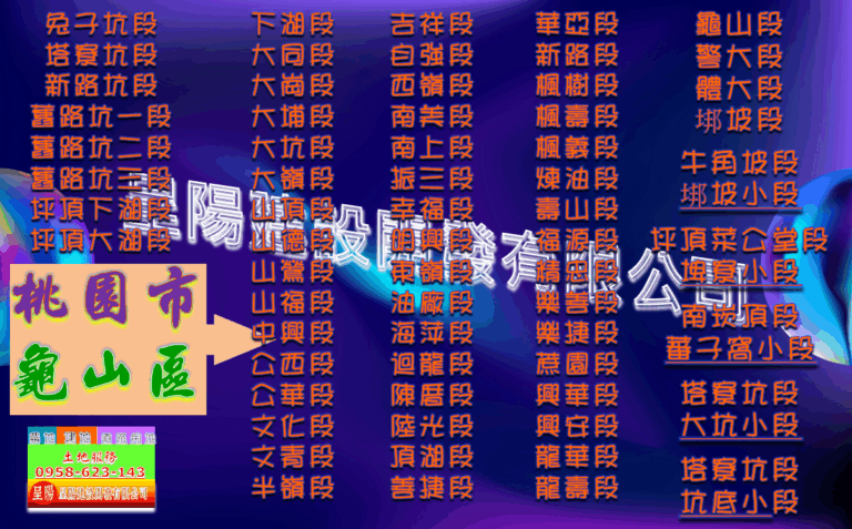 桃園市龜山區道路用地土地買賣-土地買賣，公設地買賣，建地買賣，農地買賣，不動產貸款-呈陽建設開發有限公司